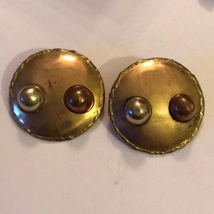Brass copper earring